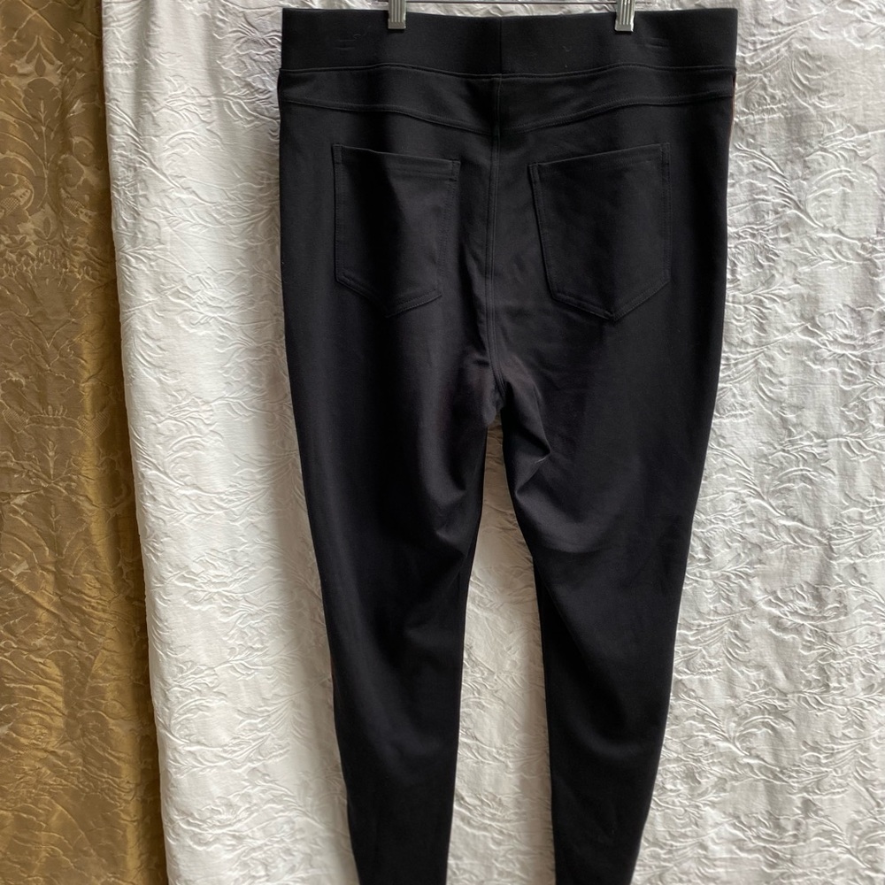 1X Hue black leggings with side piping